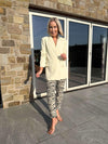 Gina Double Breasted Blazer - Lemon