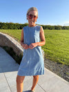 Flora Mini Dress - Denim