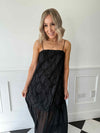 Silla Strap Maxi Dress - Black