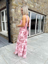 Jenna Floral Printed Dress - Rose