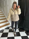 Cherry Mix Puffer Jacket - Birch Aluminum