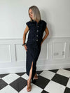 Jaf Sleeveless Denim Vest - Dark Denim