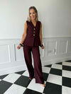 Robyn Trousers - Burgundy