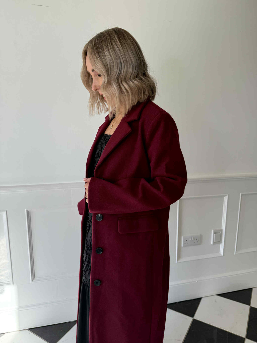 Jadine Long Coat - Tawny Port