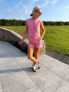 Yaz Denim Waistcoat - Fuchsia
