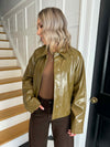 Merry Coated Jacket - Olive