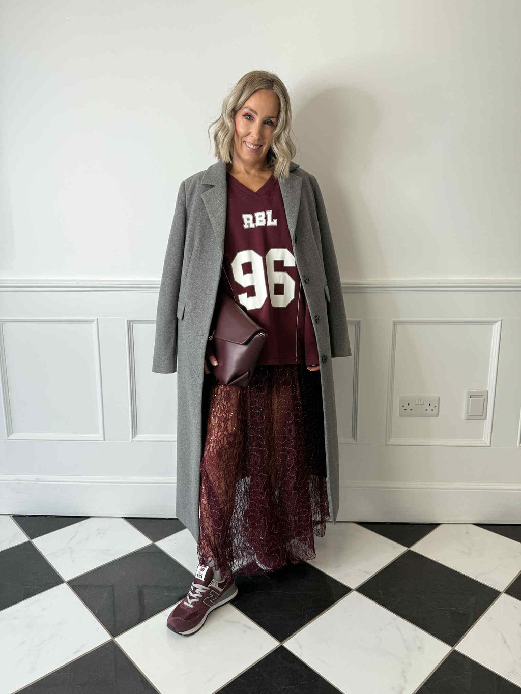 Jadine Long Coat - December Sky Melange