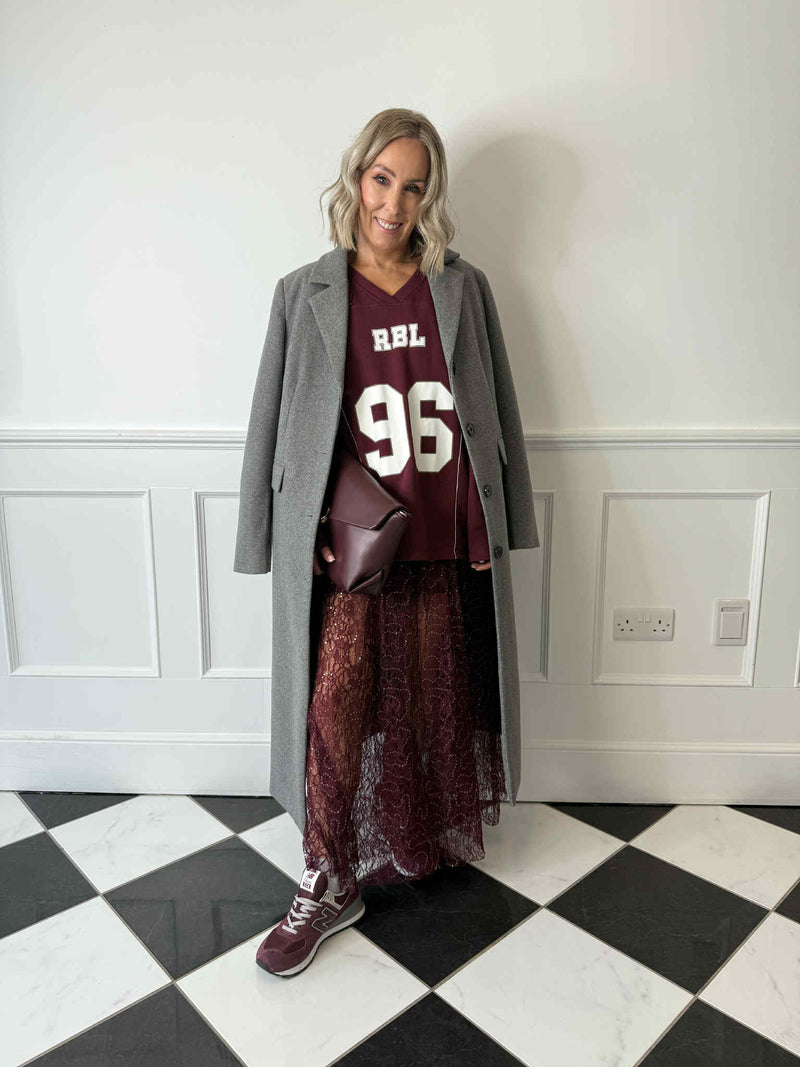 Jadine Long Coat - December Sky Melange