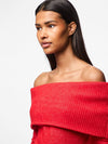 Riko Off The Shoulder Knit - Red