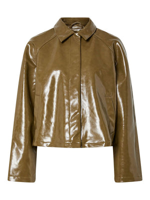 Merry Coated Jacket - Olive