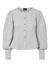 Annie Knitted Cardigan - Light Grey