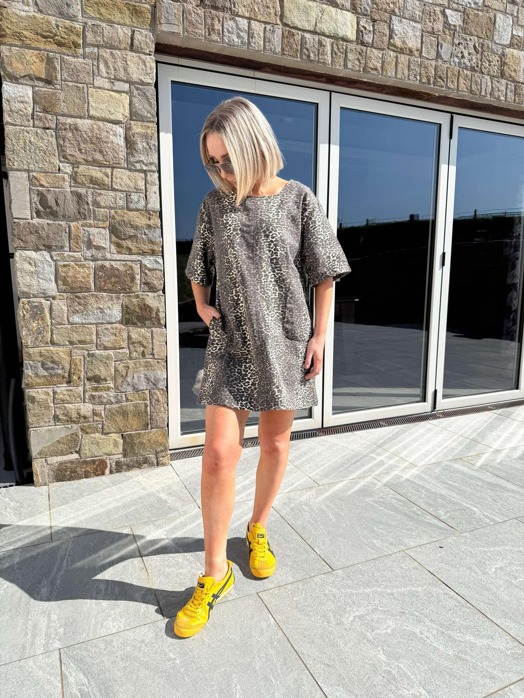 Maddie Shift Dress - Leopard