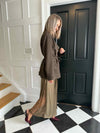 Harlow Lace Slip Skirt - Champagne Khaki