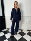 Milly Long Sleeve Jacket - Dark Denim