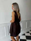 Courtney Bow Dress - Brown