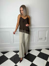 Lea Strap Top - Coffee Bean