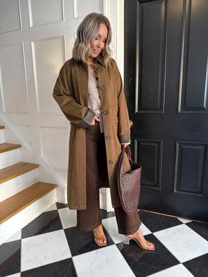 Hella Long Coat - Coffee Bean
