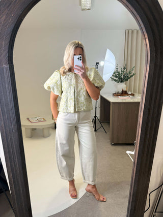 Kaia Jacquard Jacket - Green