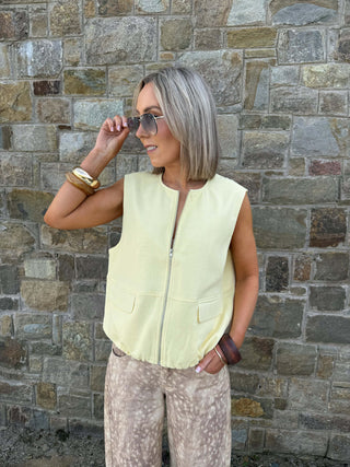 Faleah Vest - Yellow