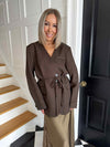 Felix Tie Blazer - Brown