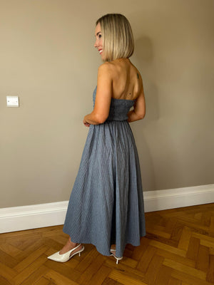 Thea Dress - Striped Navy