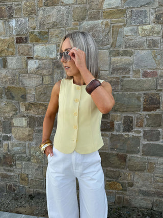 Kamil Waistcoat - French Vanilla