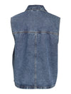 Mami Oversized Vest - Medium Blue