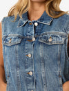 Mami Oversized Vest - Medium Blue