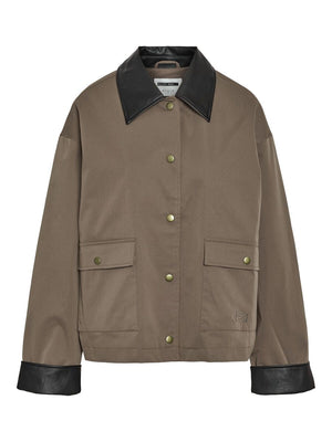Nora Collar Jacket - Morel