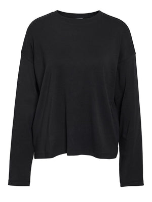 Mocca Long Sleeve Top - Black