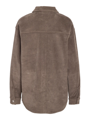 Alva Long Cord Shacket - Morel