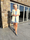 Gina Double Breasted Blazer - Lemon
