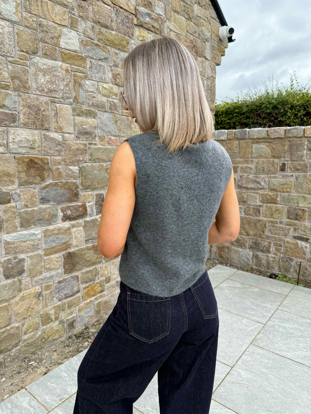 Jiko Knitted Tank - Medium Grey