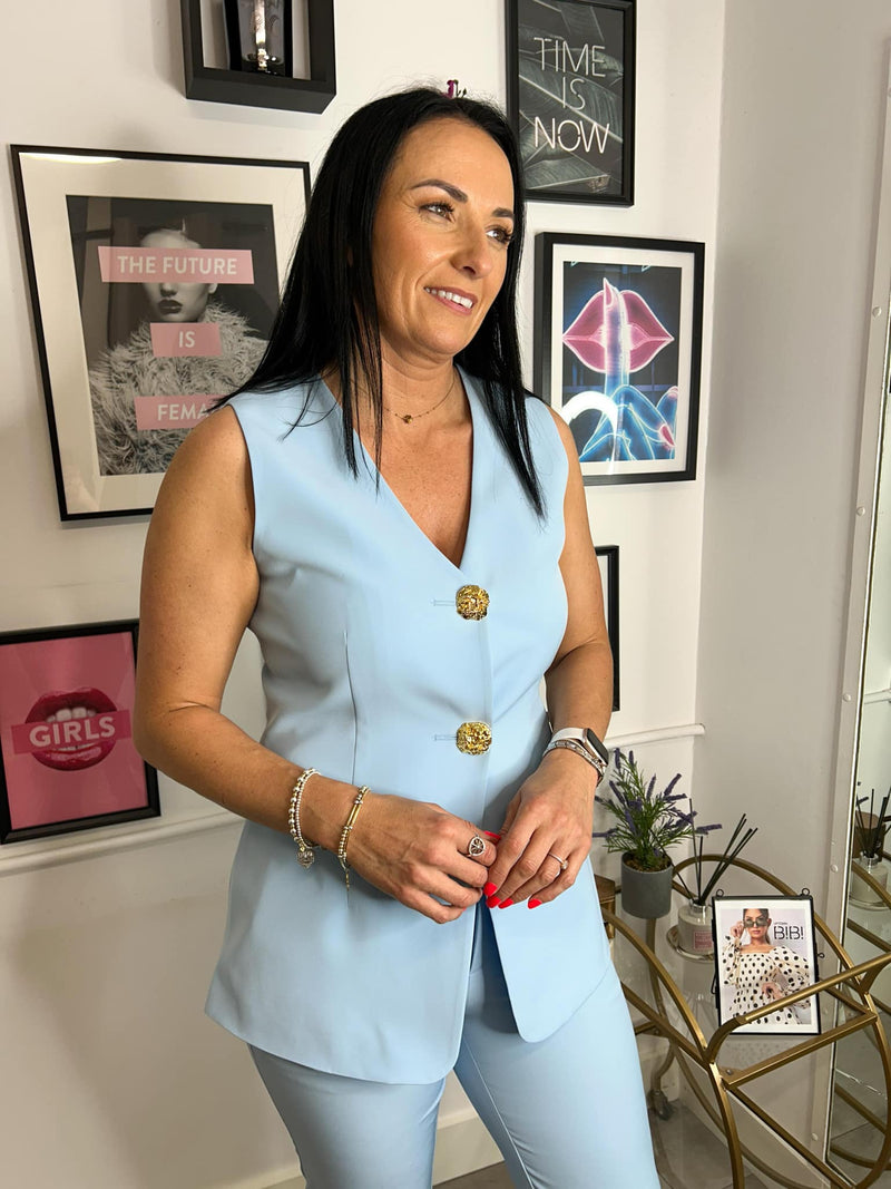 Vienna Waistcoat - Blue