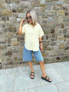 Femme Blouse - Yellow Stripe