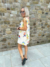 Bella Tie Shoulder Mini Dress - Ibiza