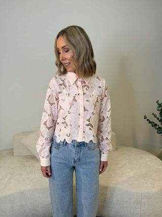 Mika Floral Blouse - Rose