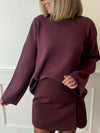 Reynard Sweater - Mauve Wine