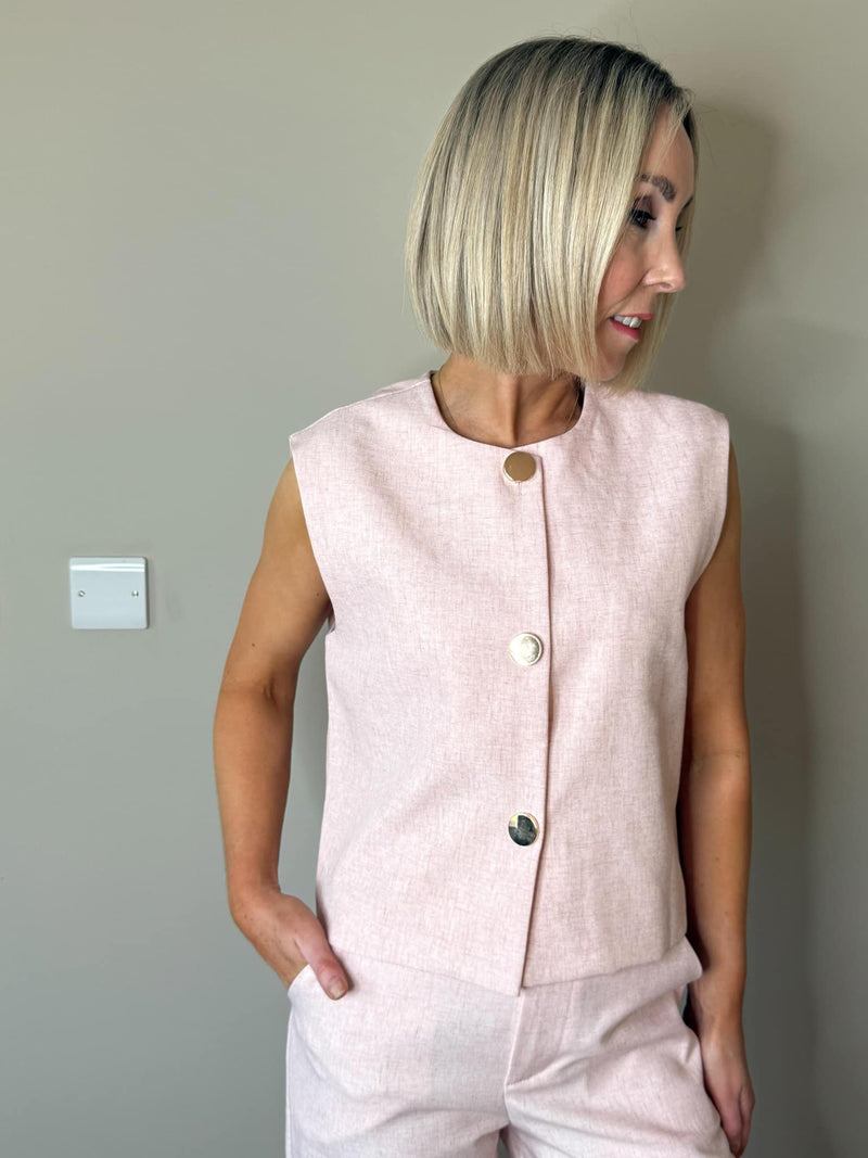 Minnie Waistcoat - Pink