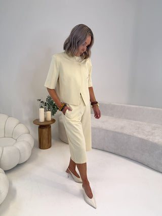 Halli Bermuda Jorts - Lemon