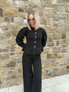 Annie Knitted Cardigan - Black