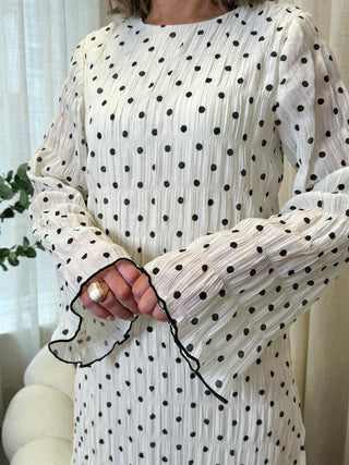 Elba Long Sleeve Maxi Dress - Cloud Dancer