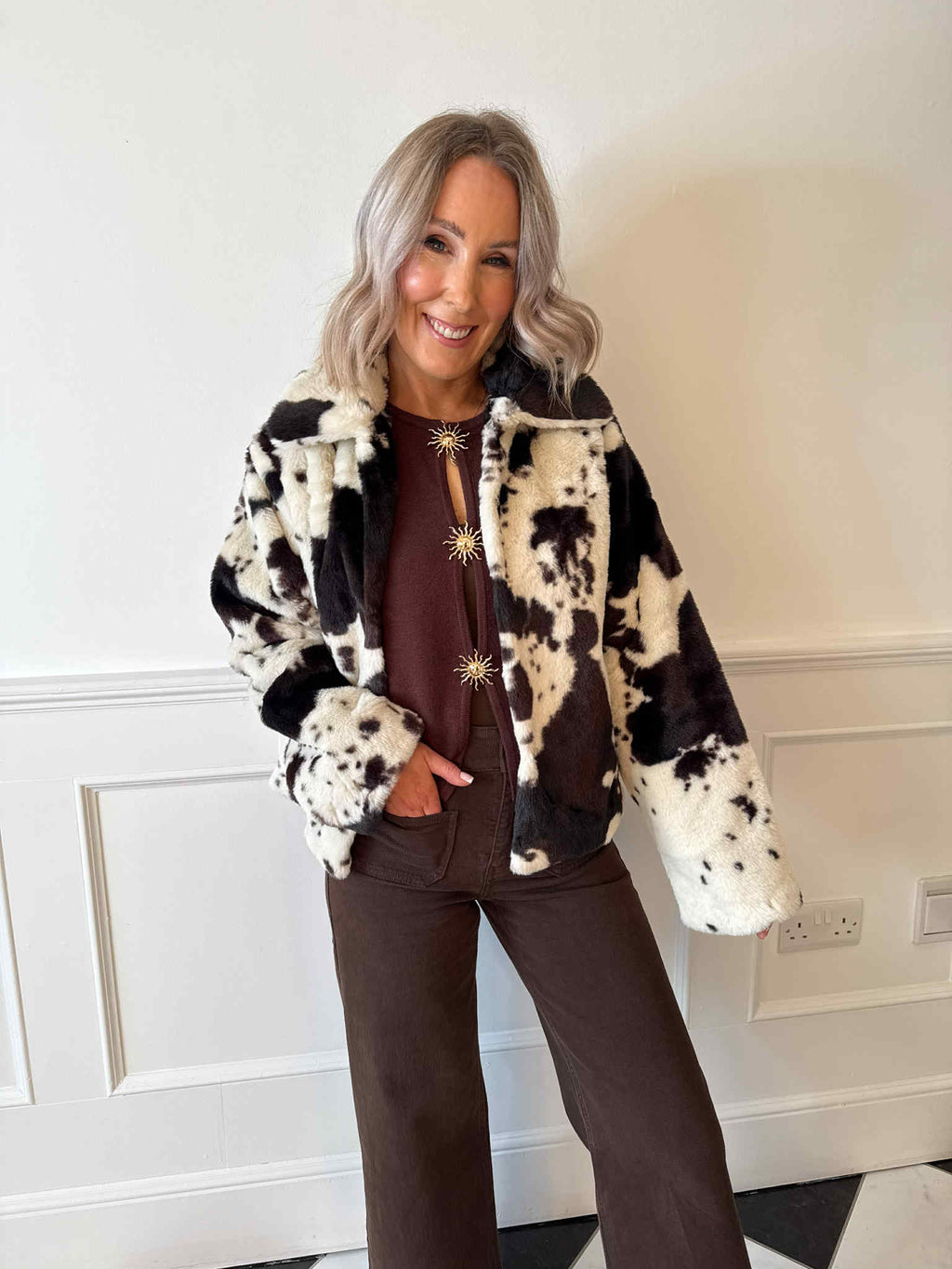 Eve Fur Jacket - Cow