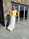 Joy Sleeveless Crochet Top - Yellow