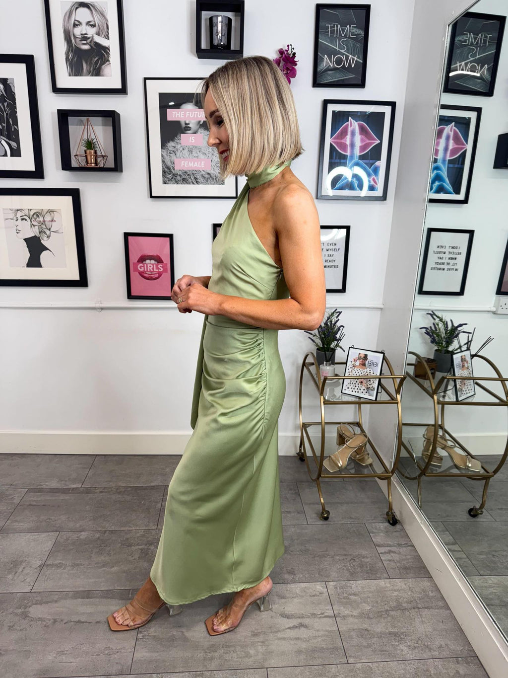 Celia Dress - Green