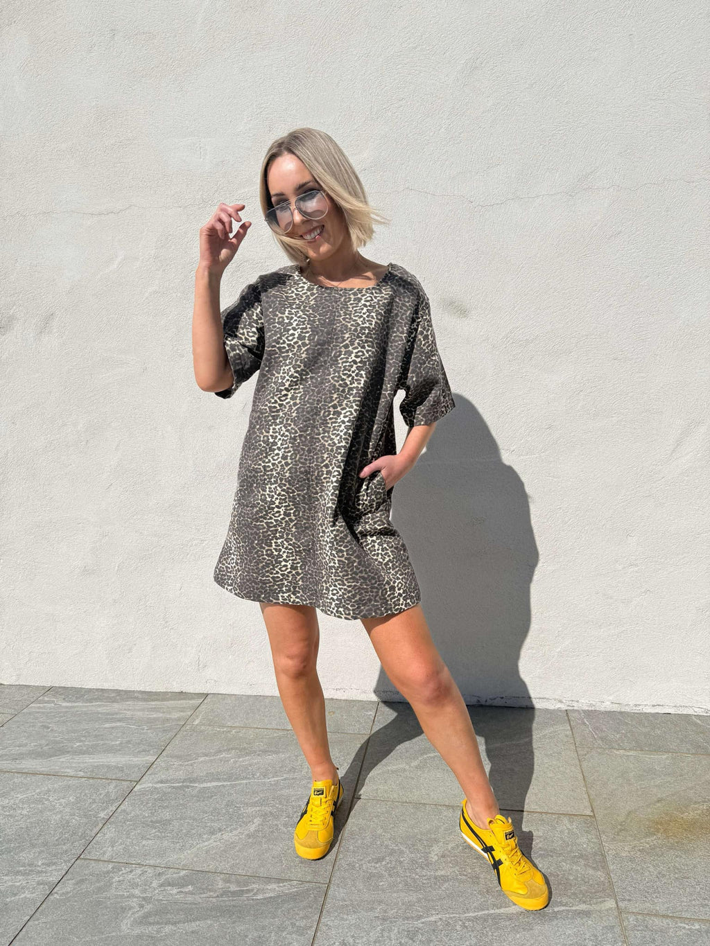 Maddie Shift Dress - Leopard