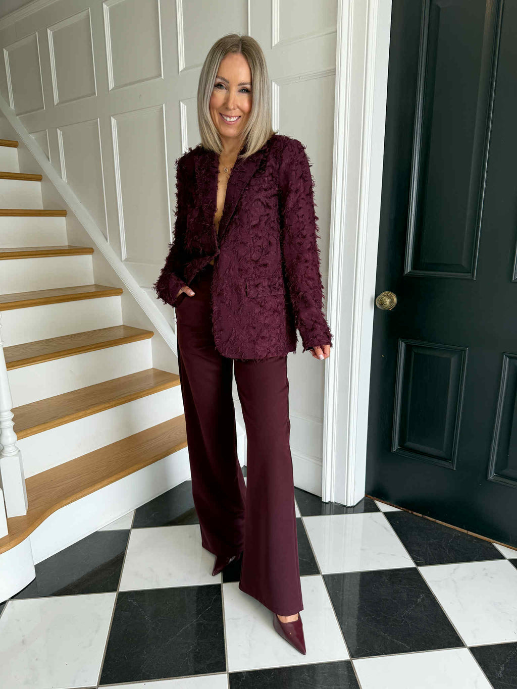 Robyn Trousers - Burgundy