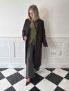 Solo Long Sleeve Coat - Coffee Bean