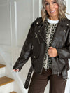 Heidi Biker Jacket - Brown