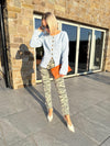 Farrah Zebra Print Jeans